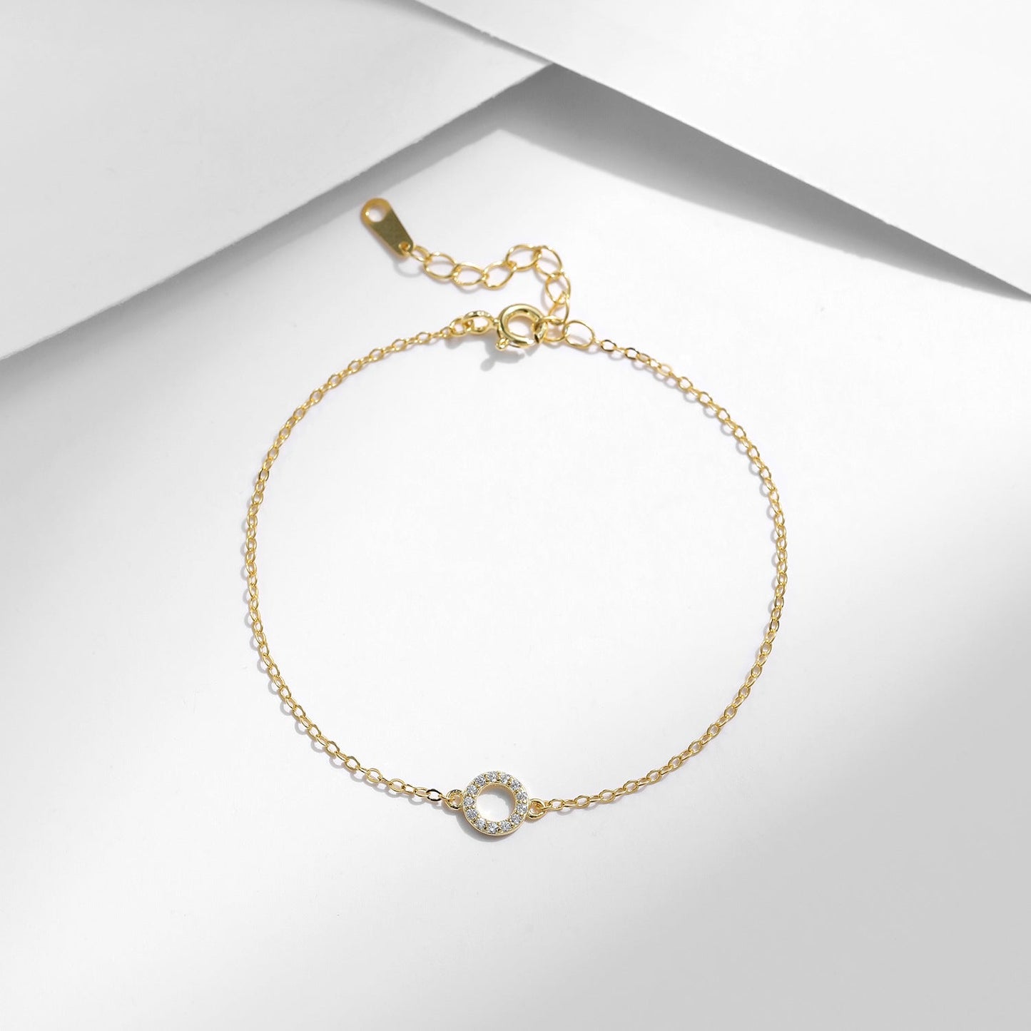 Bracelet chaîne fine argent et pendentif pierres – Lila