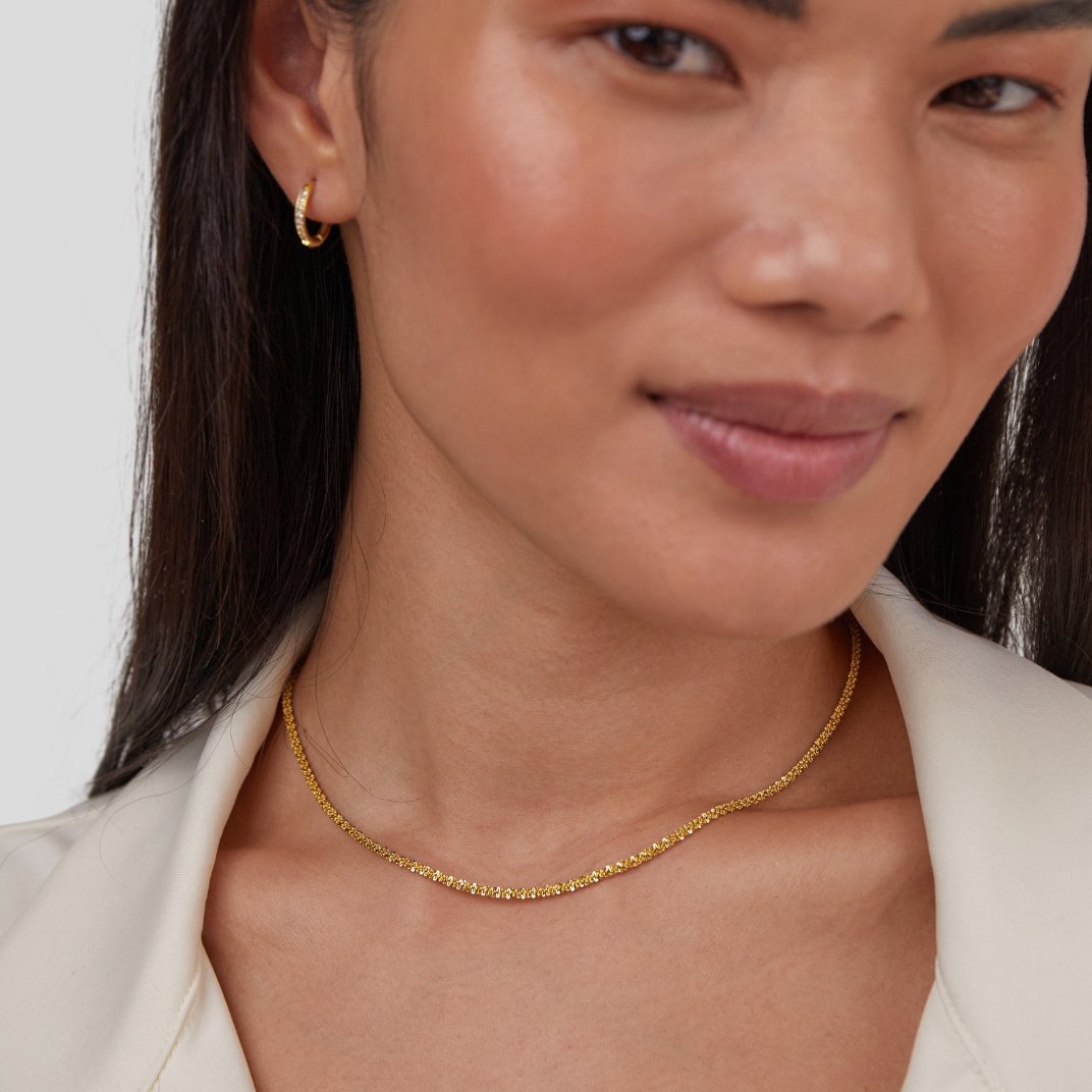 Collier chaîne fine délicate Or – Lila