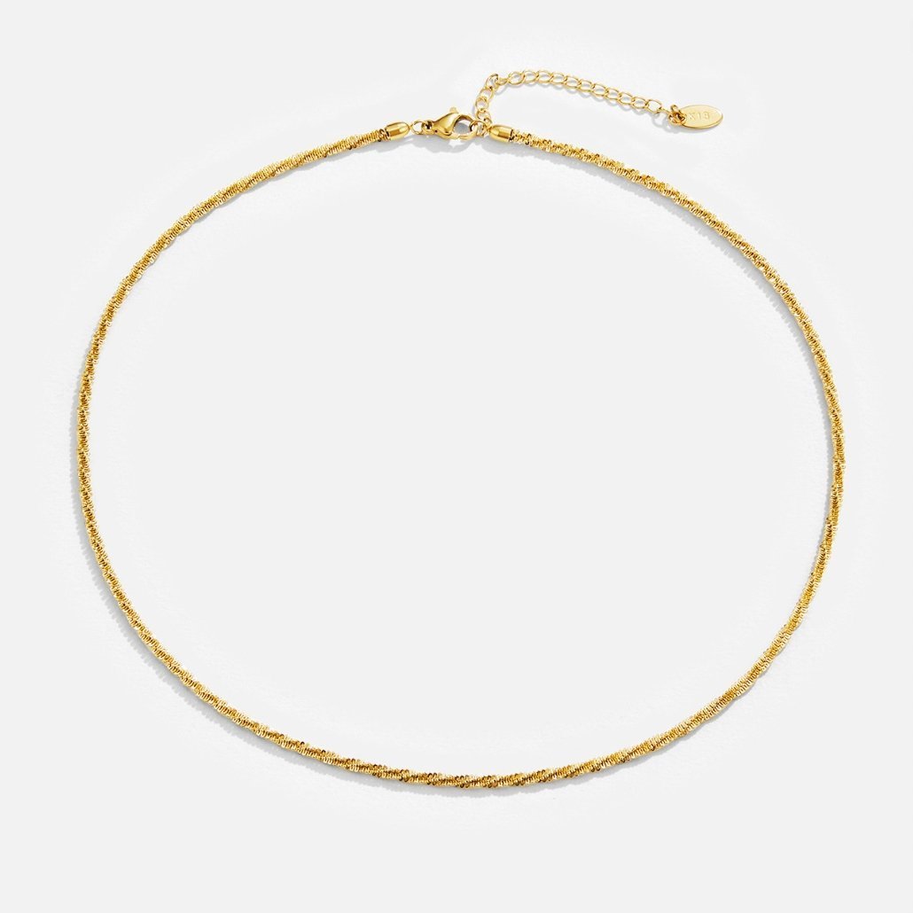Collier chaîne fine délicate Or – Lila
