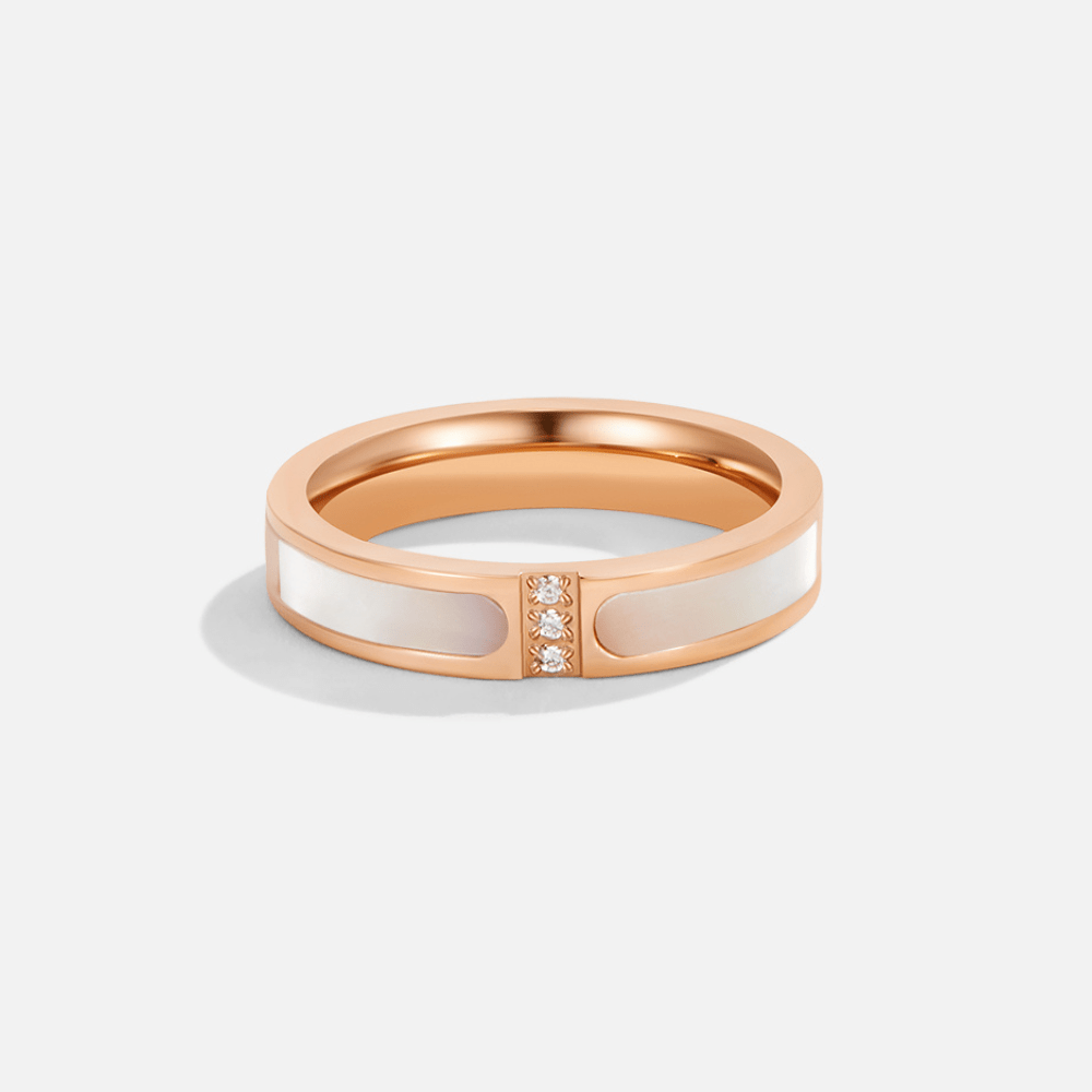 Bague perle élégante plaqué or – Léa