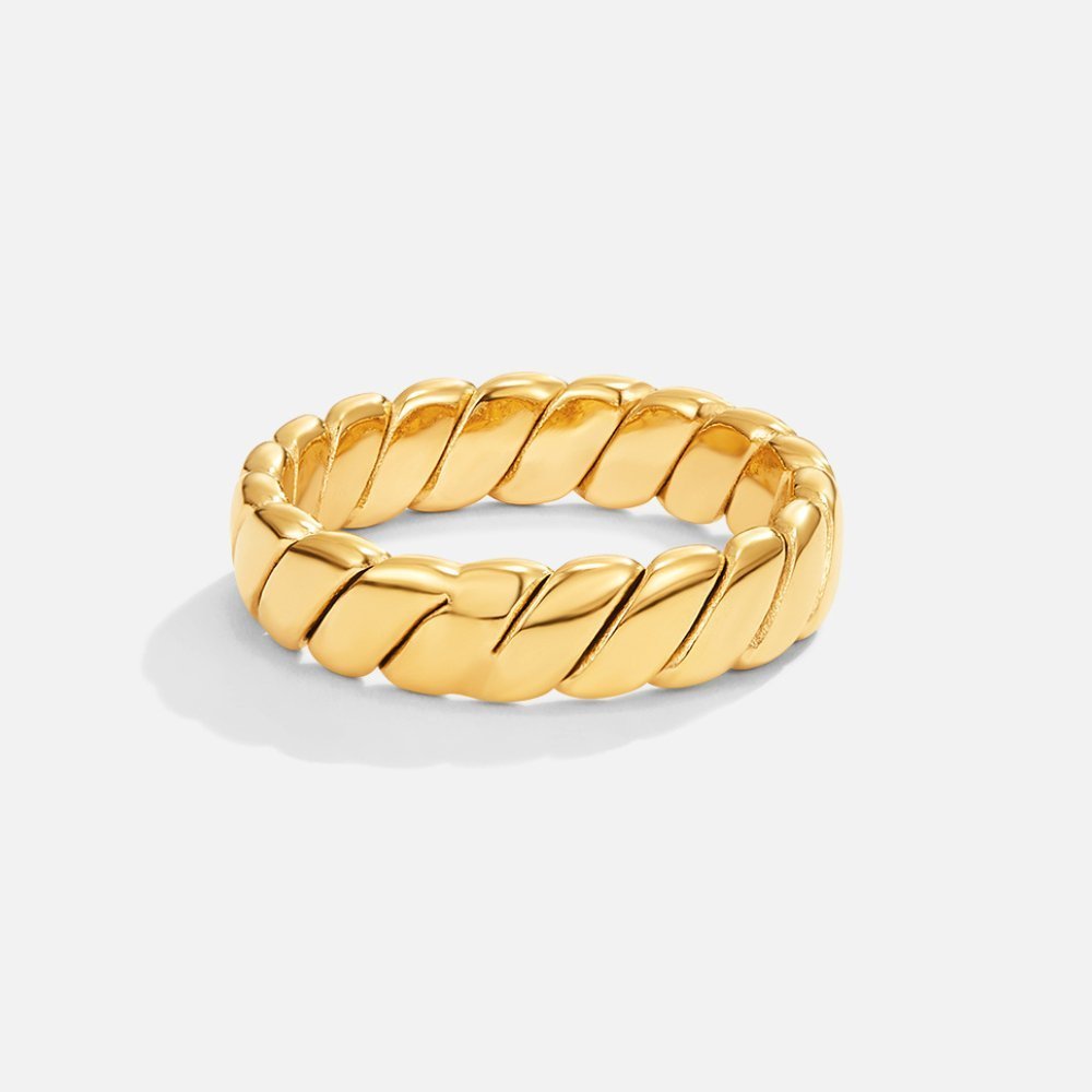 Bague torsadée élégante Or – Léa
