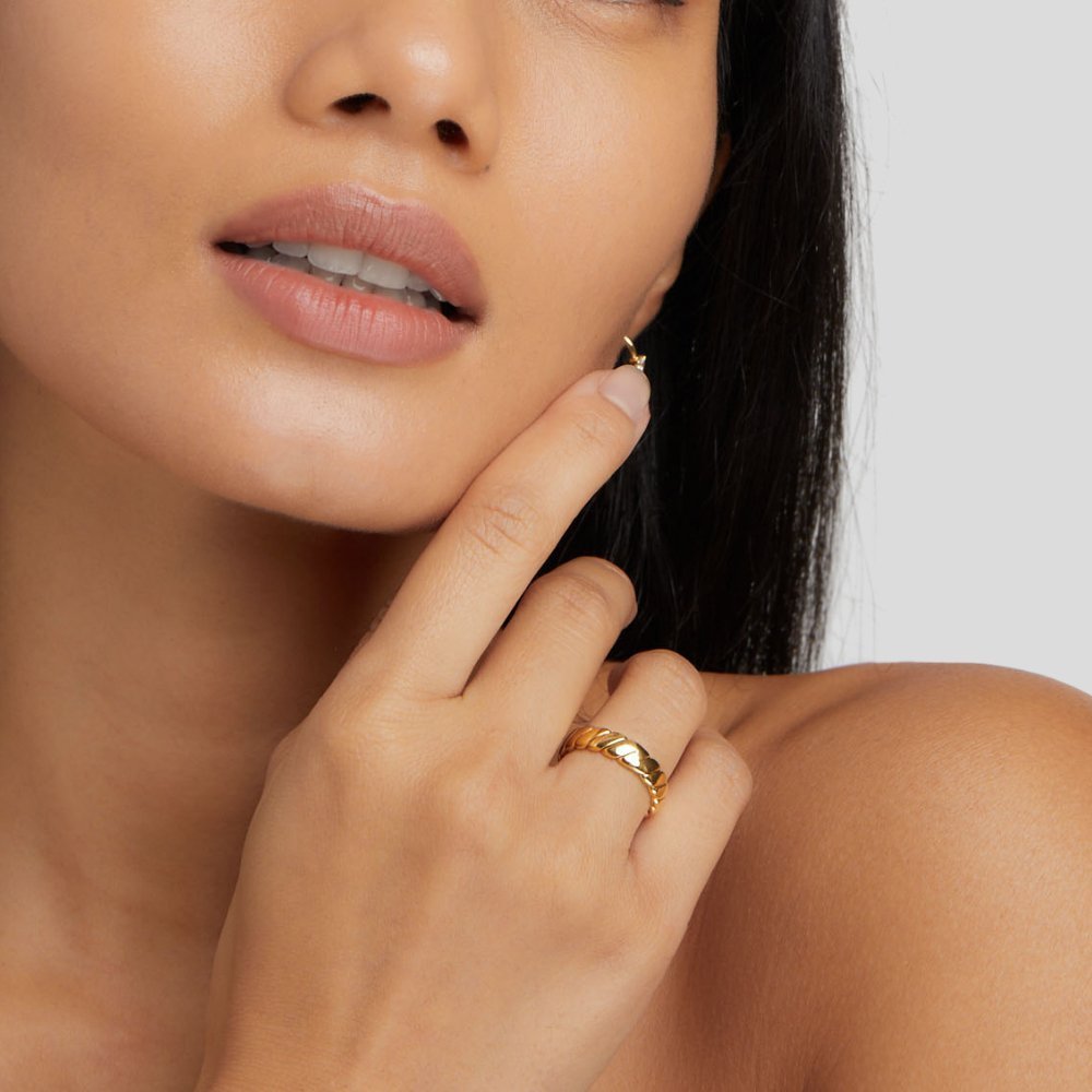 Bague torsadée élégante Or – Léa