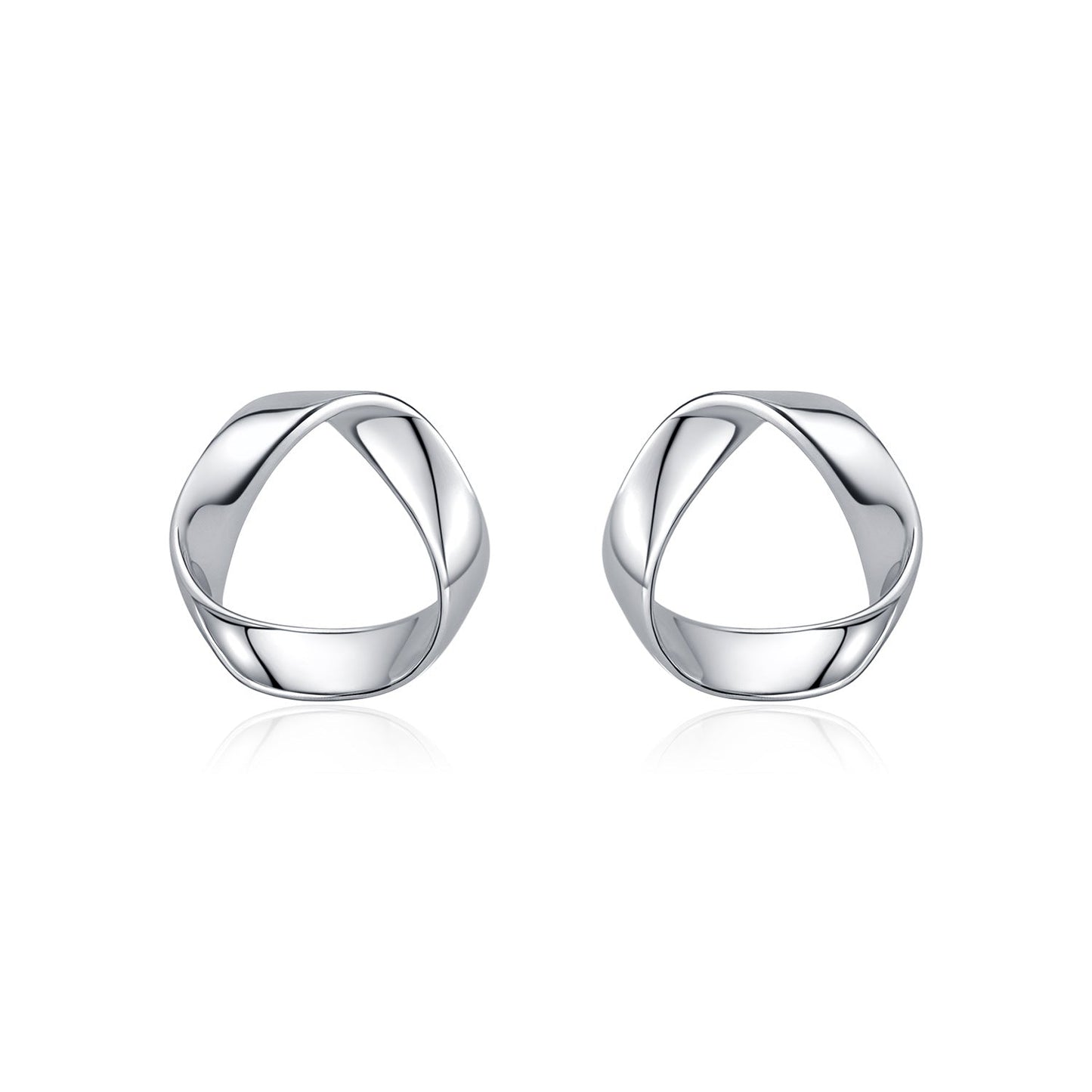 Clous d’oreilles cercle ouvert argent – Lise