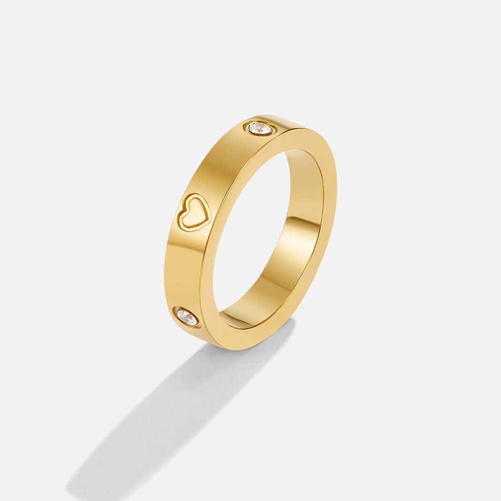 Bague fine or cœur délicat – Thalia