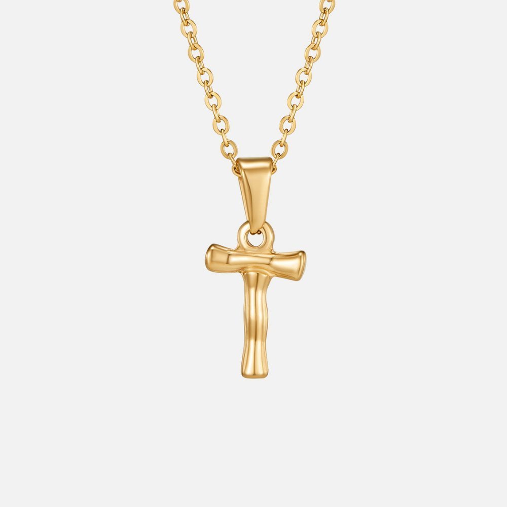 Collier lettre pendentif or – Léo