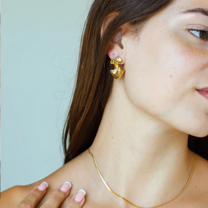 Boucles d'oreilles Goutte Tordue