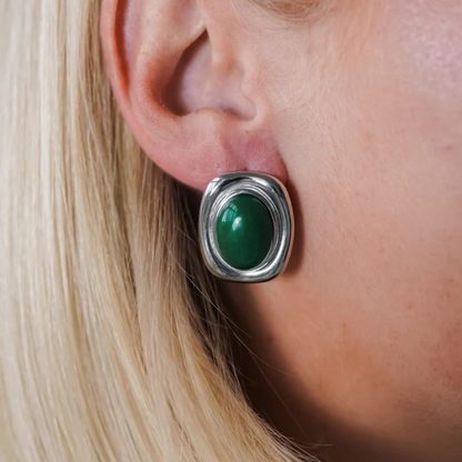 Boucles d'oreilles Vintage Gemme