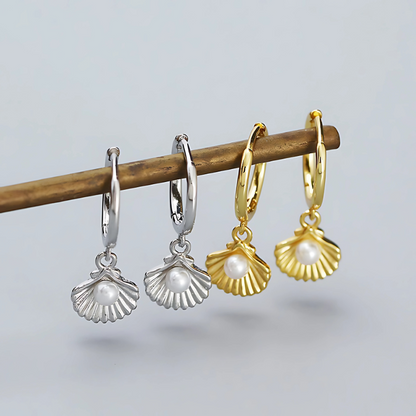 Boucles d'oreilles élégantes en Coquillages et Perles