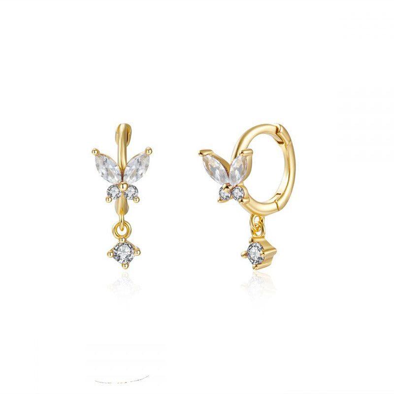 Boucles d’Oreilles Goutte Zirconium
