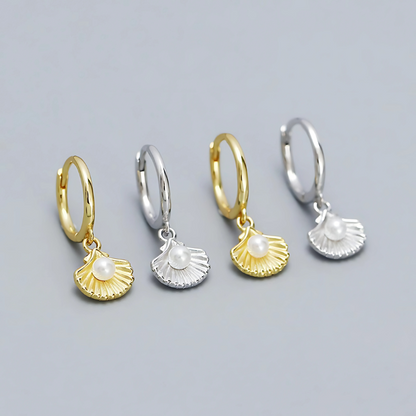 Boucles d'oreilles élégantes en Coquillages et Perles