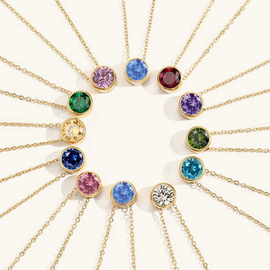 Collier Pierre de Naissance Doré
