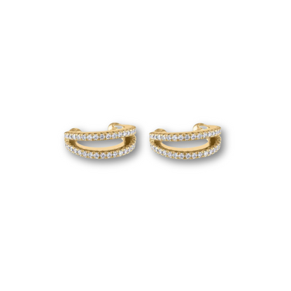 Set de Boucles d’Oreilles Dorées Étoiles Étincelantes