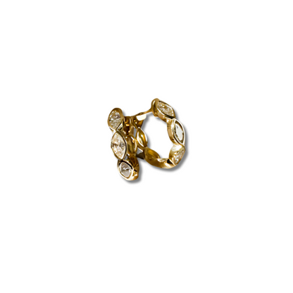 Boucles d'oreilles helix avec zircon scintillant