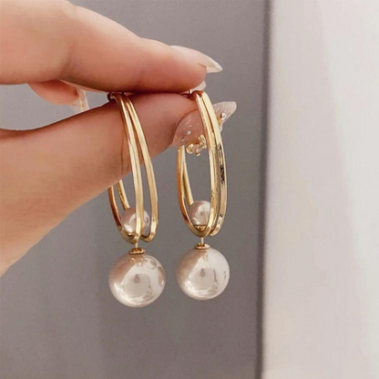 Boucles d'Oreilles Perles Vintage Charmantes