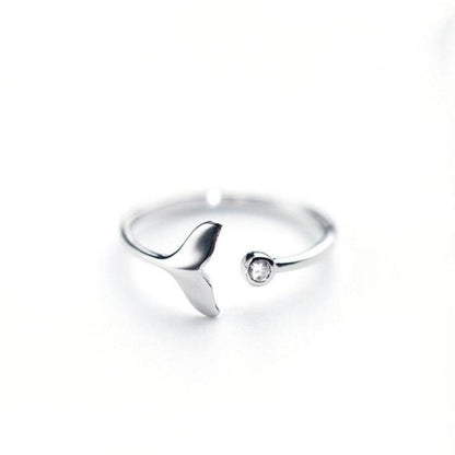 Bague dauphin argent et zirconium – Léo