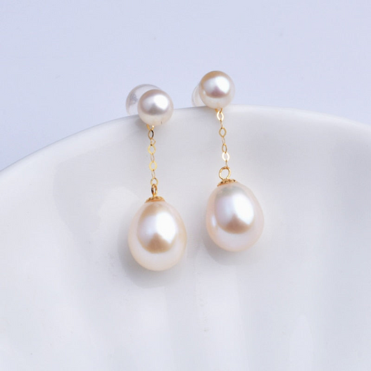 Boucles d'oreilles Perle Élégantes Plaquées Or