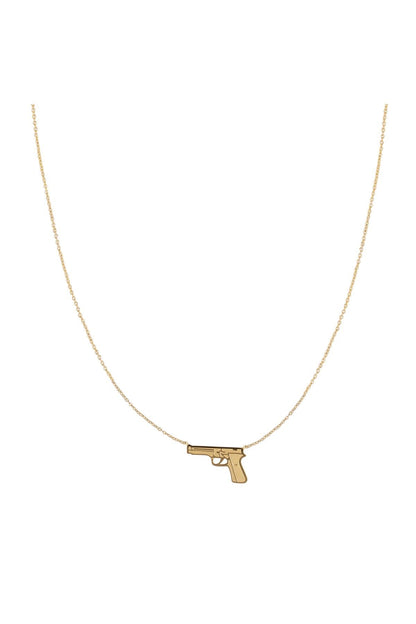 Collier Pendentif Pistolet Audacieux