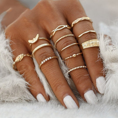 Bagues fines et larges or argent étoiles – Léo