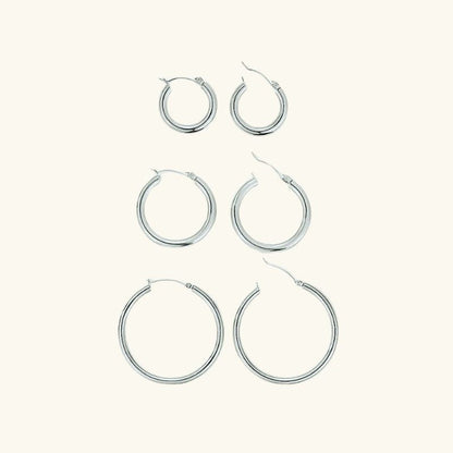 Boucles d'oreilles Rondes Plaquées or