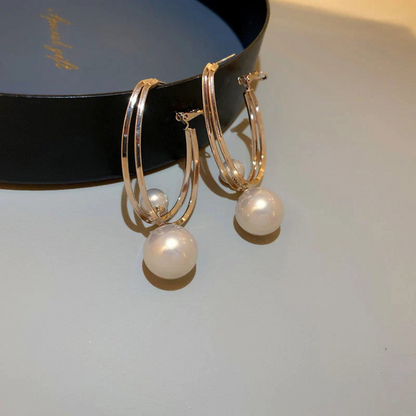Boucles d'Oreilles Perles Vintage Charmantes