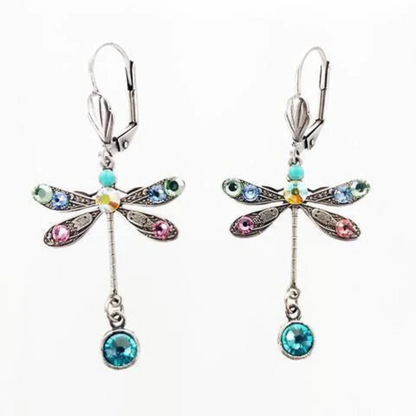 Boucles d'Oreilles Sculptées Élégantes Libellule