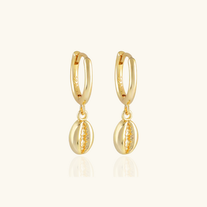 Boucles d'oreilles en cauris