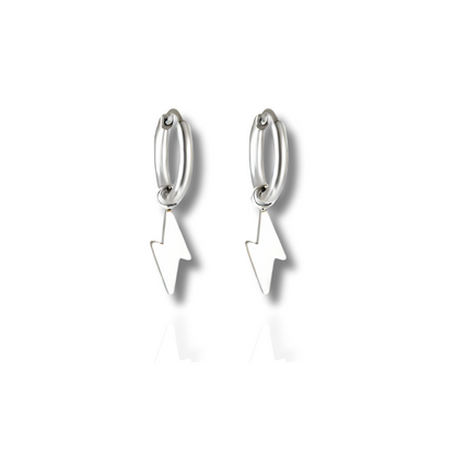 Boucles d'oreilles tendance en forme d'éclair