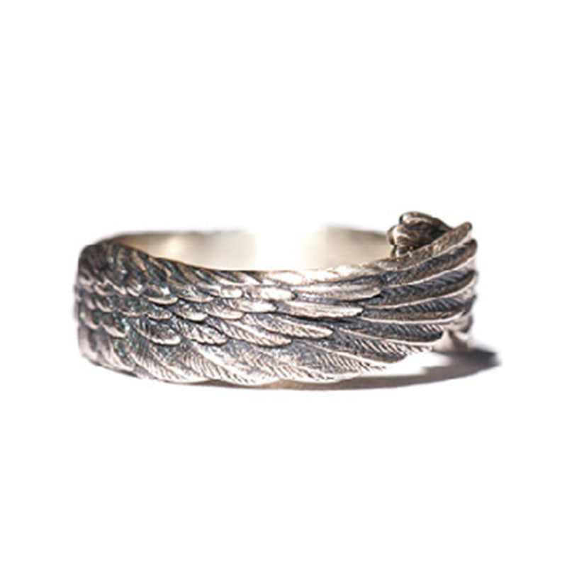 Bague argent plumes entrelacées – Léo