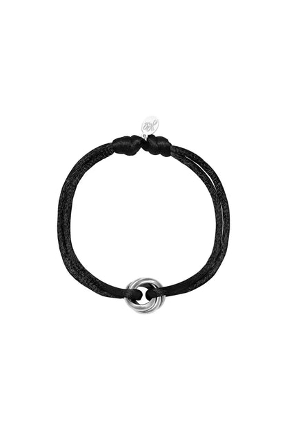 Bracelet Ruban Élégant avec Médaillon