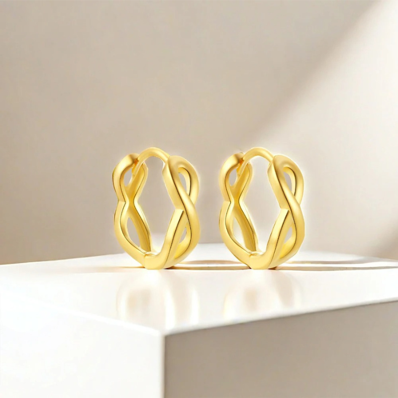 Boucles d'oreilles Infinity