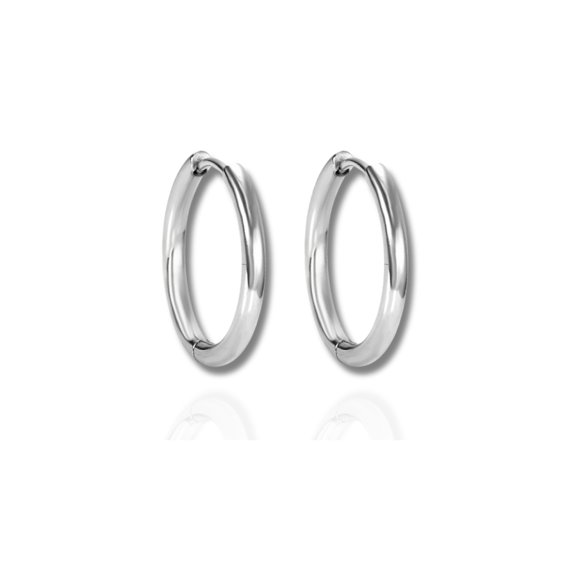 Mini Créoles Dorées Acier & Argent