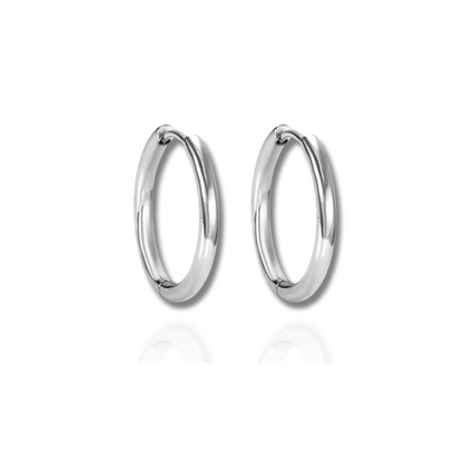 Mini Créoles Dorées Acier & Argent