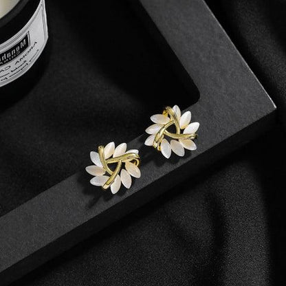 Boucles d'oreilles clous fleur éclatante