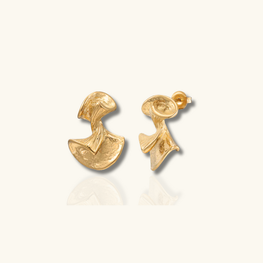 Boucles d'oreilles Goutte Tordue