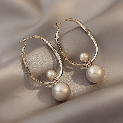 Boucles d'Oreilles Perles Vintage Charmantes