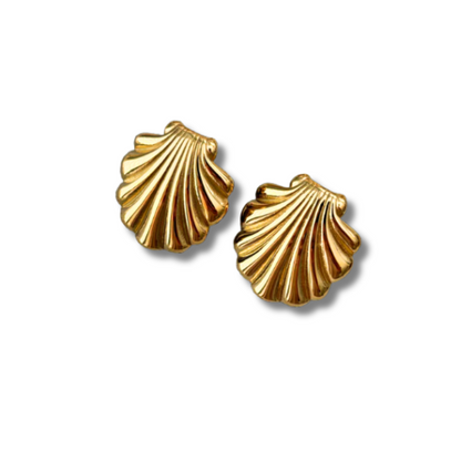 Boucles d'oreilles coquillage plaqué or