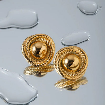 Boucles d'Oreilles Luxueuses Or