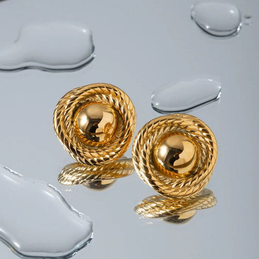 Boucles d'Oreilles Luxueuses Or