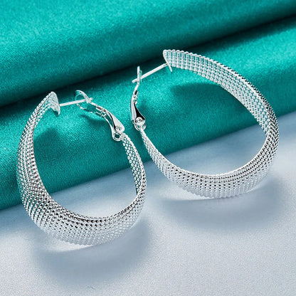 Boucles d'oreilles argentées