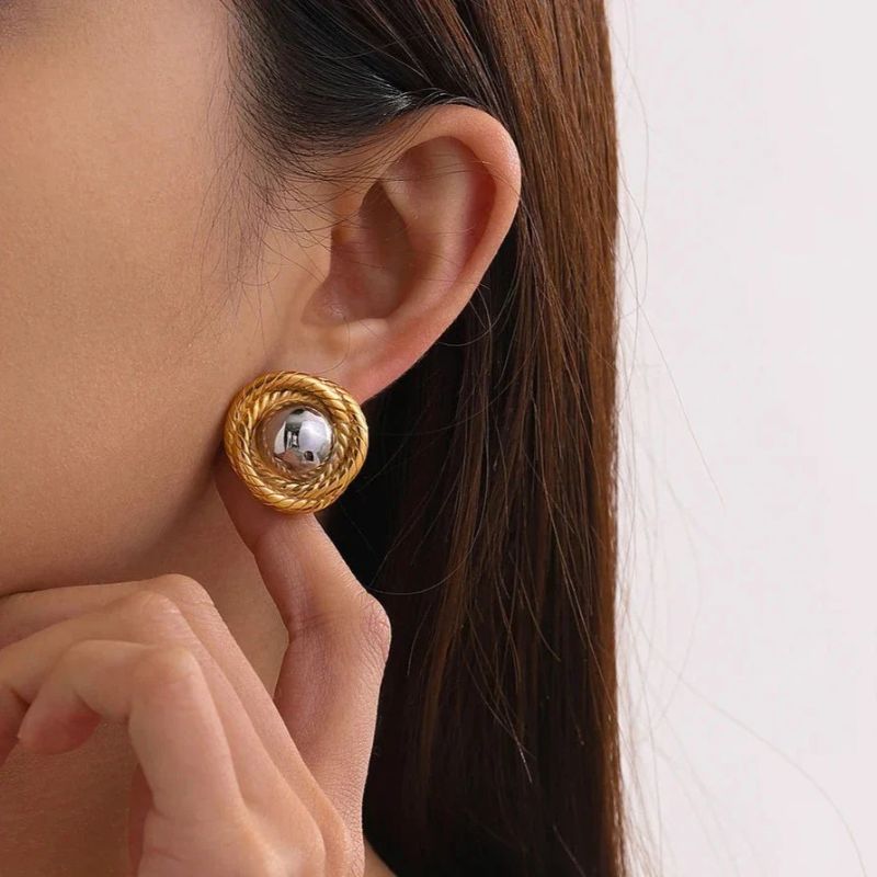 Boucles d'Oreilles Luxueuses Or
