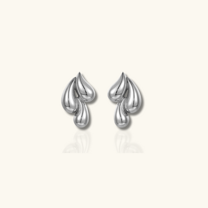 Boucles d'oreilles gouttes dorées plaqué or