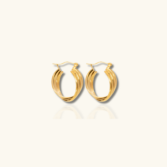 Boucles d'oreilles créoles Parisiennes élégantes