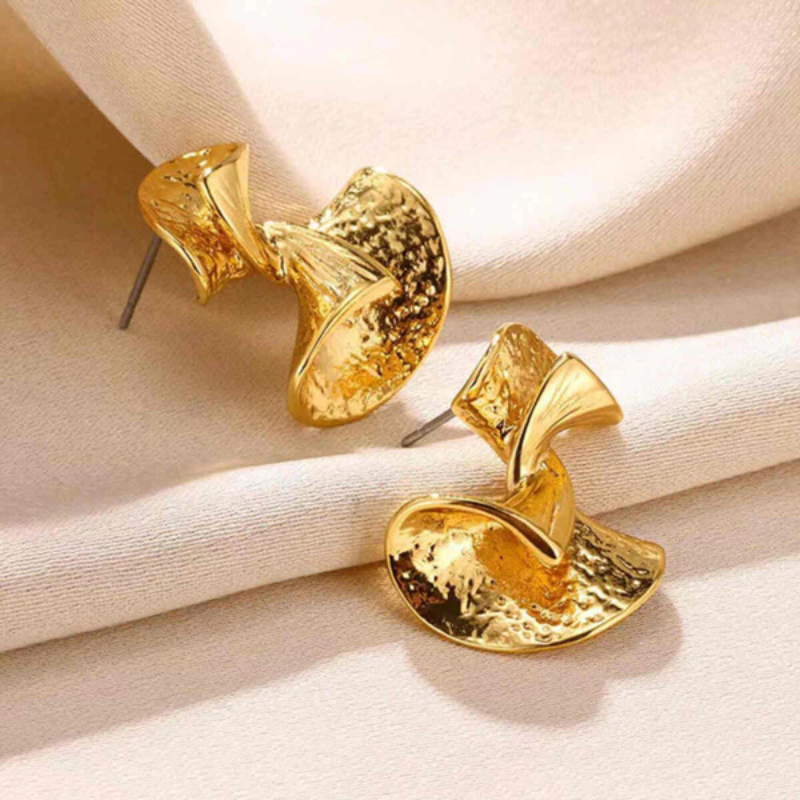 Boucles d'oreilles Goutte Tordue