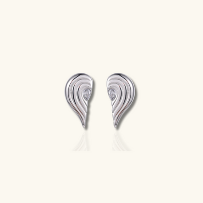 Boucles d'oreilles gouttes cœur brisé plaqué or