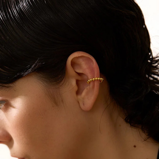 Ear Cuffs avec perles plaquées or