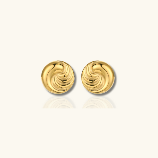 Boucles d'oreilles en spirale avec design circulaire