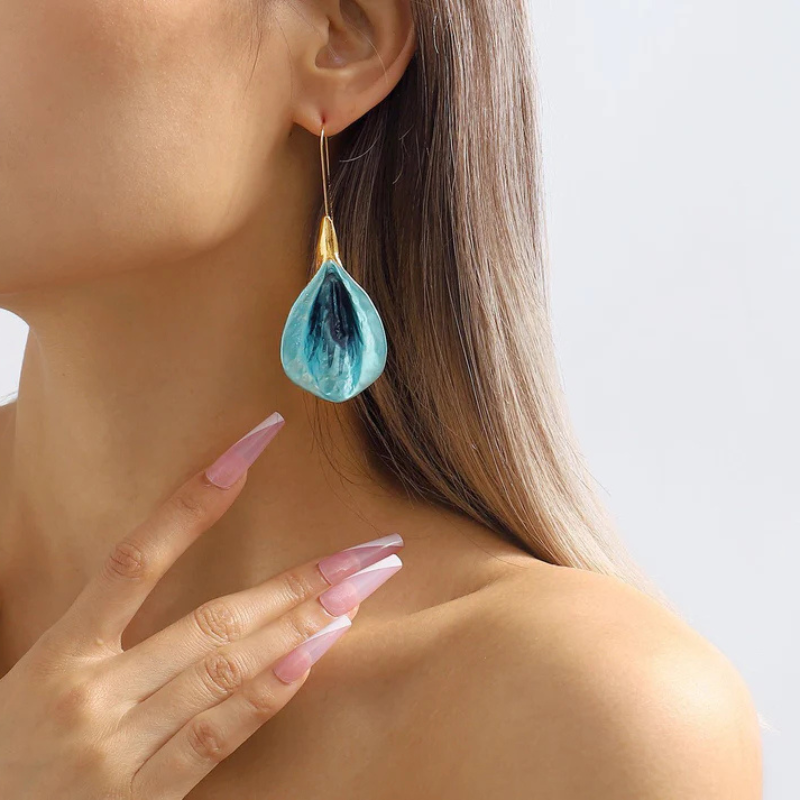 Boucles d'oreilles Bengale à fleurs
