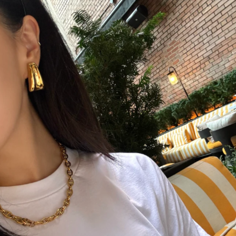 Boucles d'oreilles Dorées Élégantes