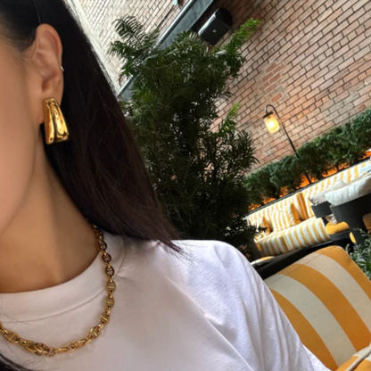 Boucles d'oreilles Dorées Élégantes