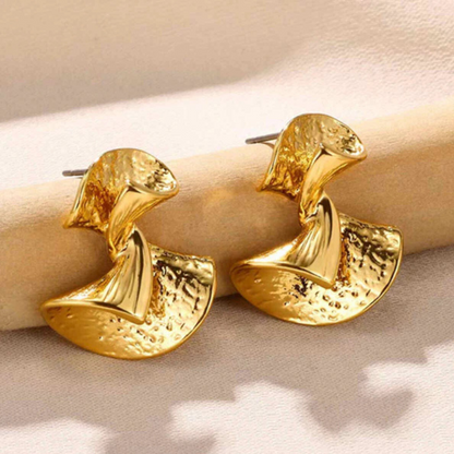 Boucles d'oreilles Goutte Tordue